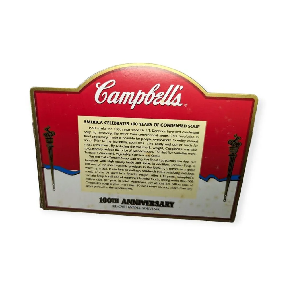 Vintage Lledo Campbell's Soup Delivery Die Cast 100th Anniversary Truck